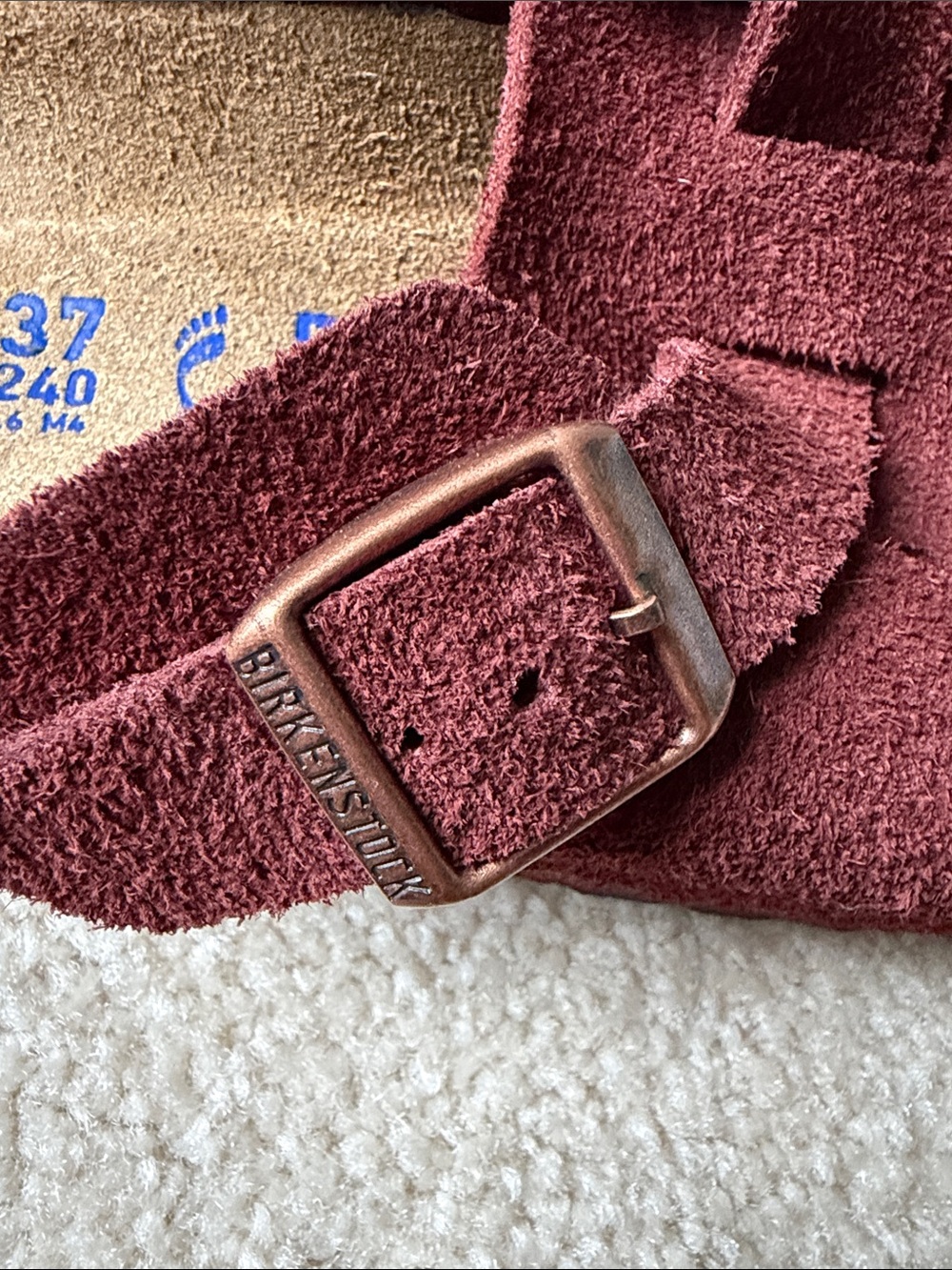 Birkenstock Boston Suede Slip-On Clogs size 37 like new - Picture 4 of 9